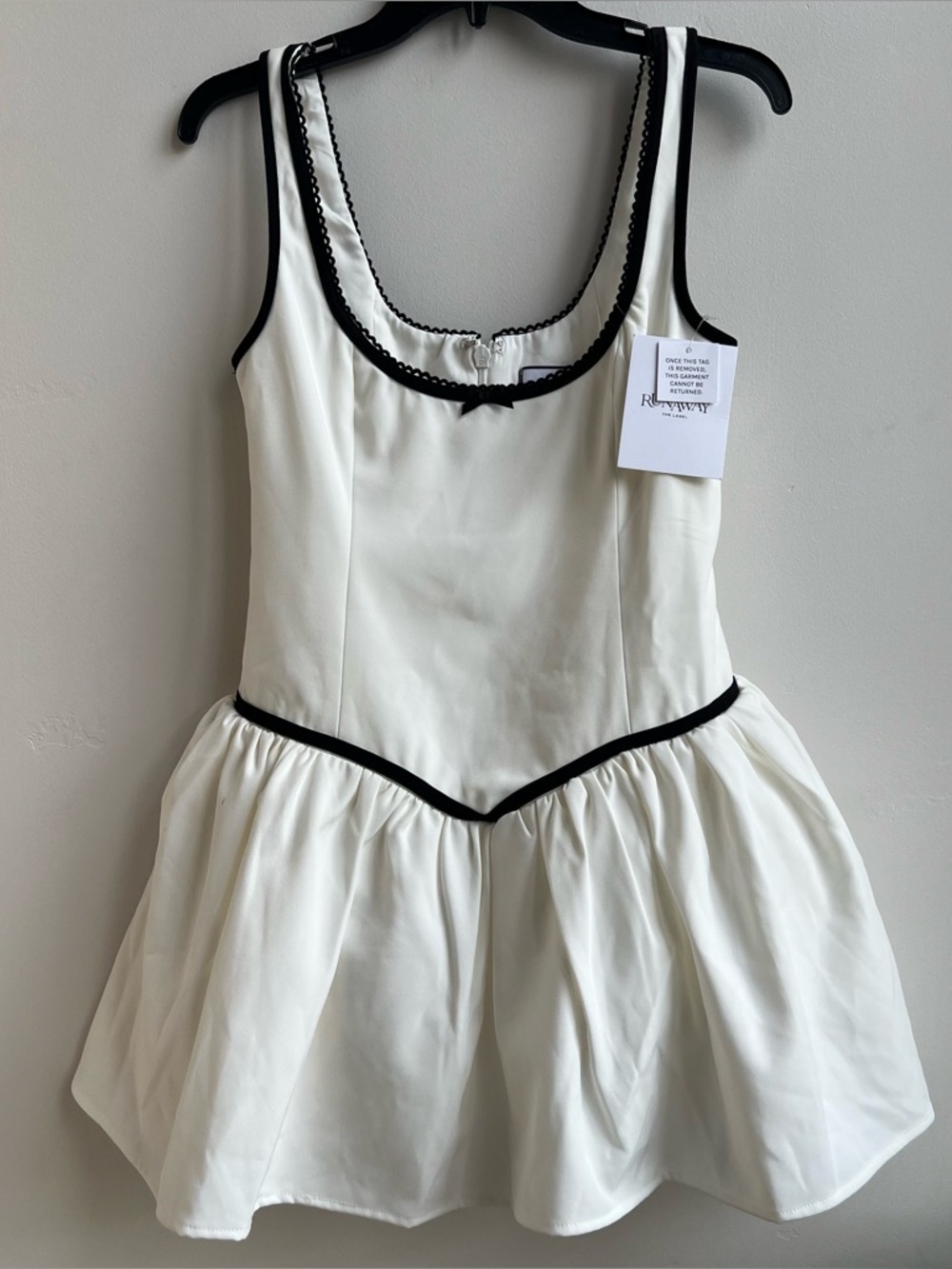 Runaway the Label Adaline Black and White Mini Dress NWT